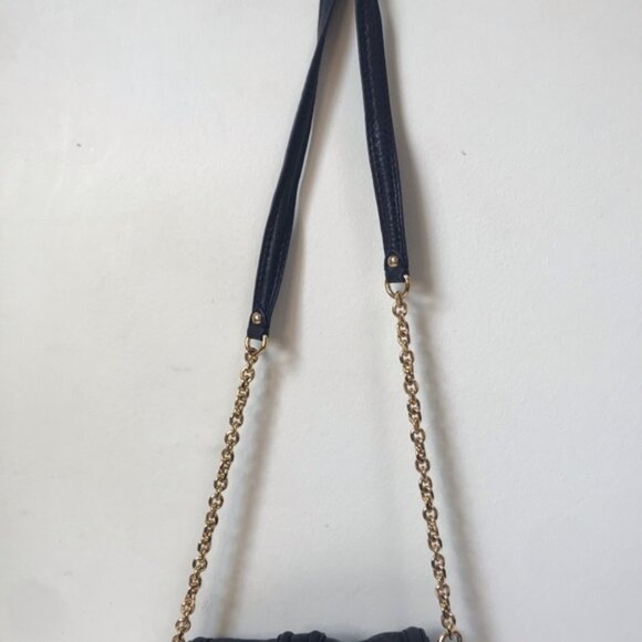 Juicy Couture Y2K Mini Chain Strap Leather Bag WOC Gold Tone hardware Turn Lock - Picture 16 of 16